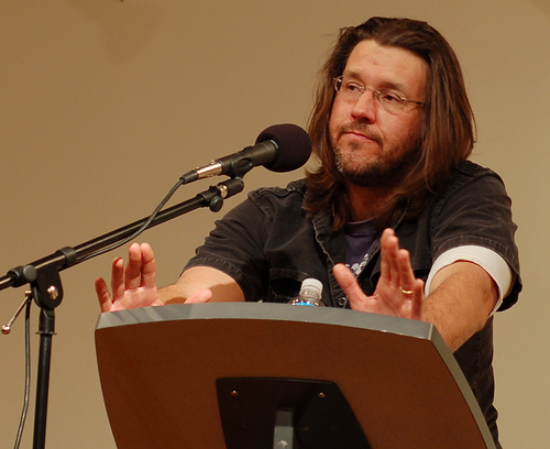 Photo of David Foster Wallace (Steve Rhodes/flickr)
