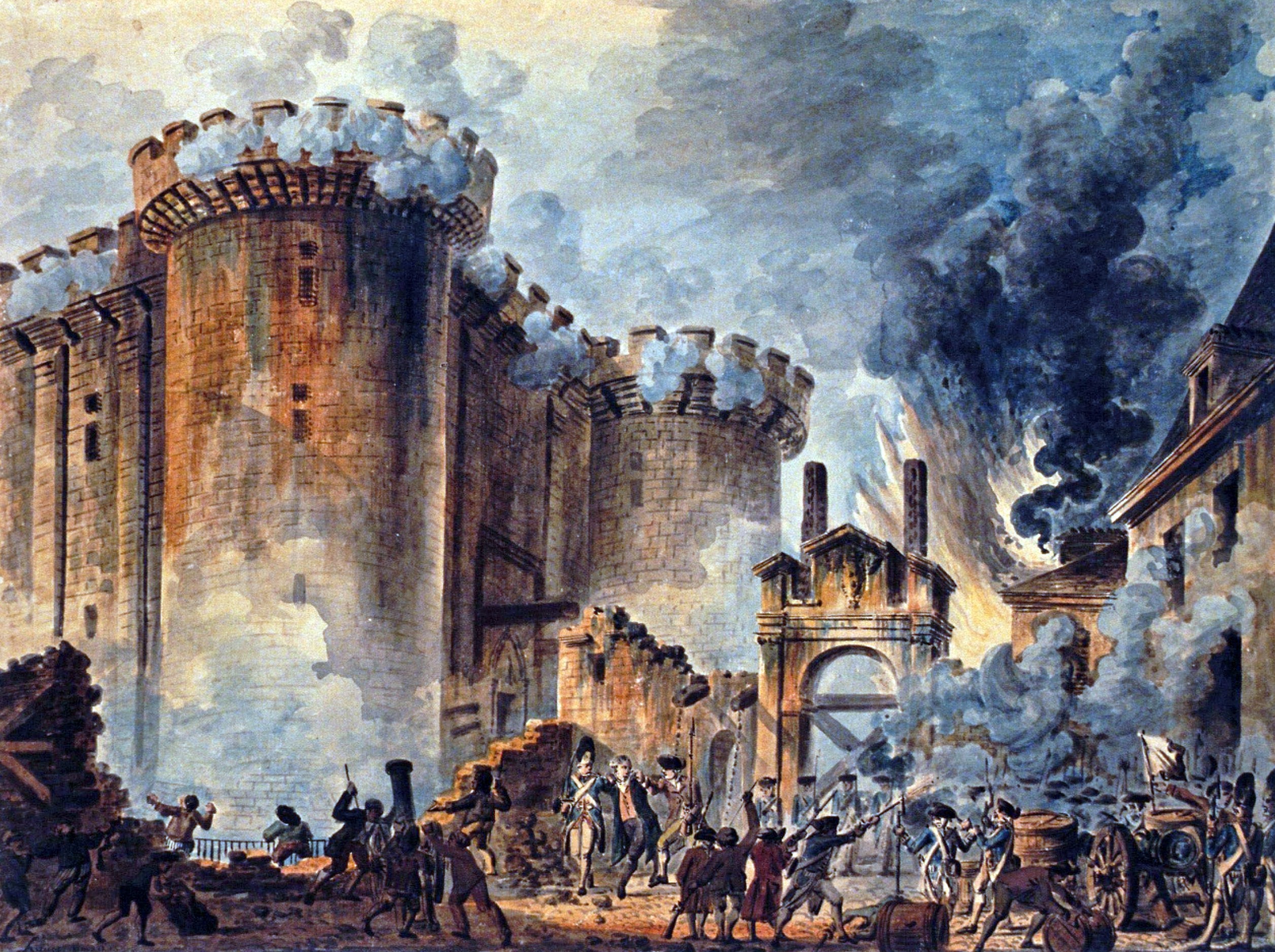 Prise de la Bastille by Jean-Pierre-Louis-Laurent Houel