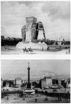 19th-century illustrations of Place de la Bastille