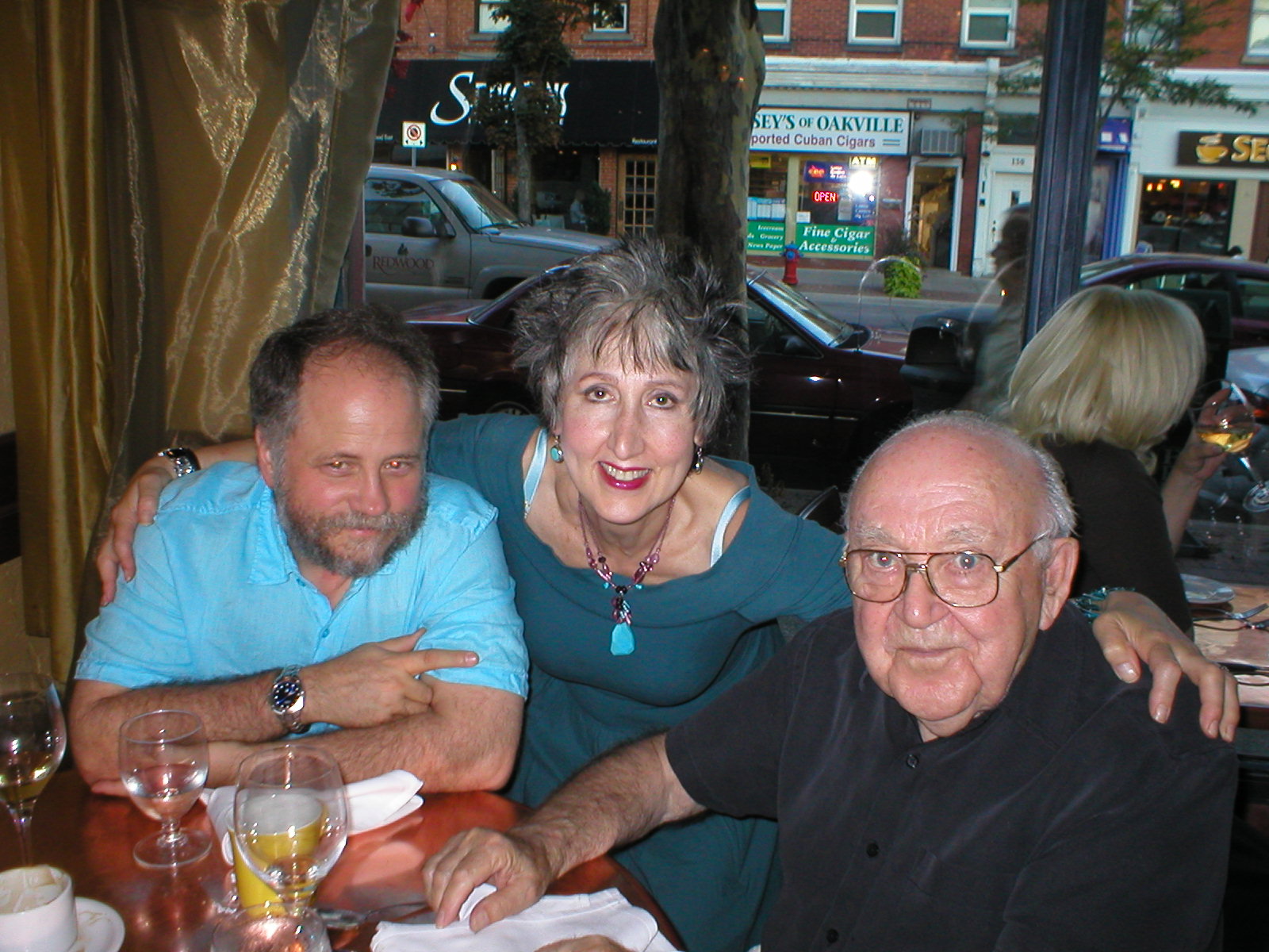 Mark, Ms. Modigliani, and Lou at Il Paridiso