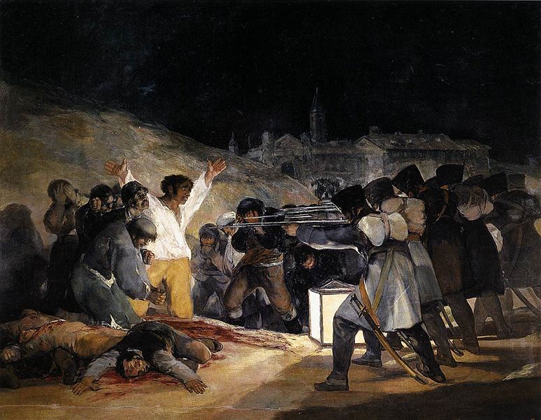 Francisco Goya. The Third of May 1808. Oil on canvas, 1814. Museo del Prado, Madrid. [Source: Wikimedia Commons]