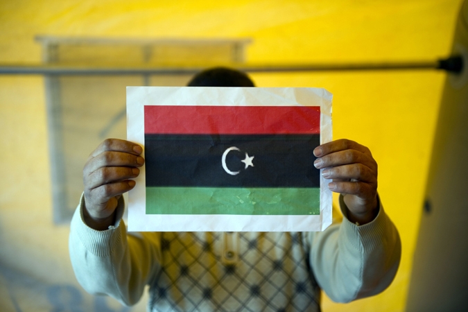 Libya flag [Source: Al Jazeera English live blog 022611]